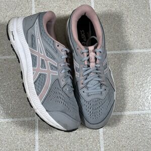 Asics Shoes Womens 9 Gel-Contend 8 Running‎ Sneakers Gray Lace Up Low 1012B320